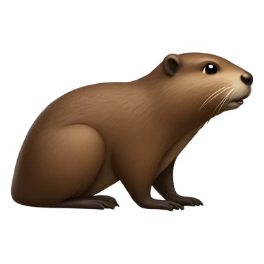Side profile winged beaver sticker