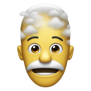 Steam coming out of ears sticker