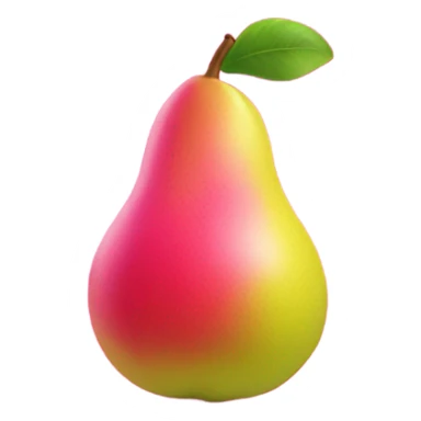 Hot pink pear  sticker