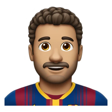 Fcbarcelona fan without moustache sticker
