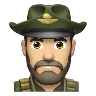 Captain price smoking a cigar while holding a rifle sticker