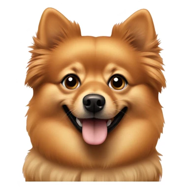 Caramel German Spitz sticker