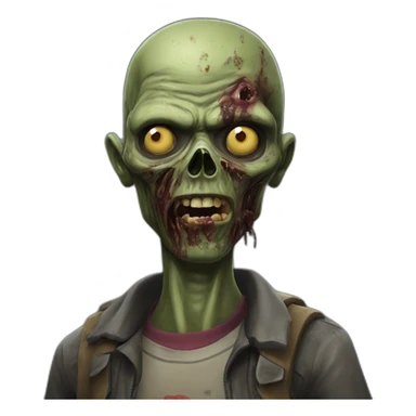 bakteria zombie as the DayZ game character sticker