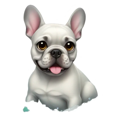 French bulldog mermaid sticker