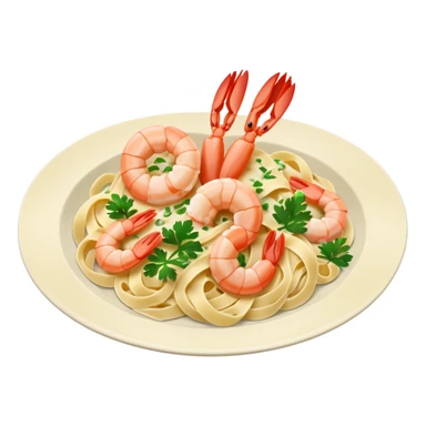 shrimp fettuccini alfredo sticker