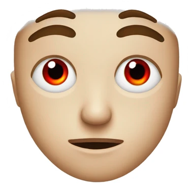 Someone with red eyes and tired eyes sticker