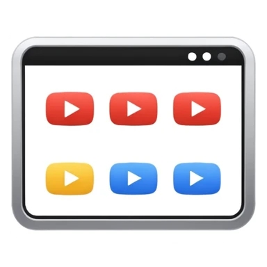 youtube interface in browser sticker