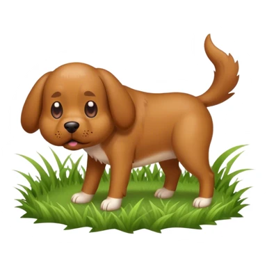 Perro cagando sticker