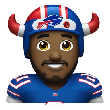 Pickle wearing a bills jersey  sticker