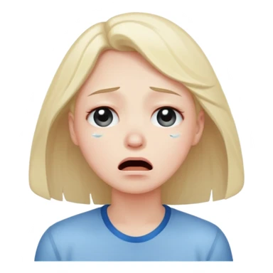 Crying looking at the sky sticker