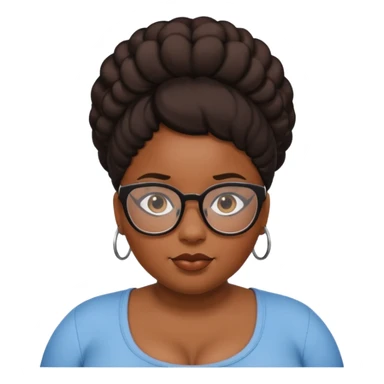 ugly black girl with glasses and fat butt sticker