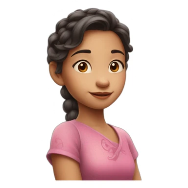 Cute Pixar Disney looking girl dragon sticker