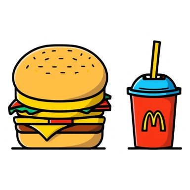 1990’s McDonald’s meal with a toy sticker