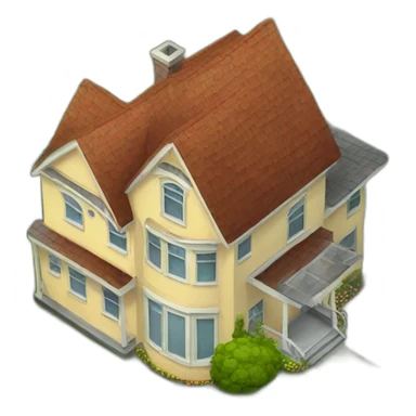 A house with a big backyard  sticker