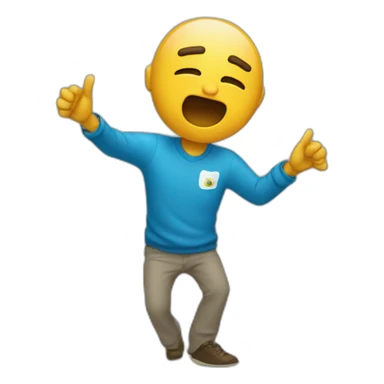 Un mec qui dab sticker