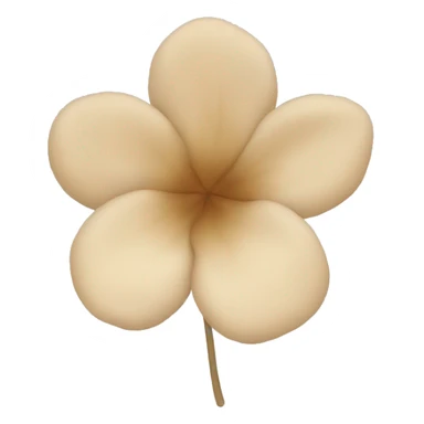 beige flower petal sticker