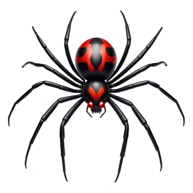 Black widow spider sticker