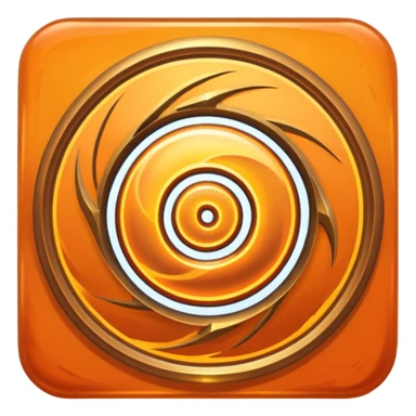 The Heathstone spiral logo but orange sticker