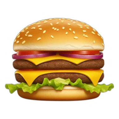 McDonald’s burger sticker