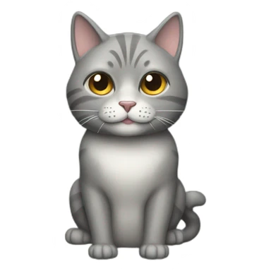 a rich grey beehive cat sticker