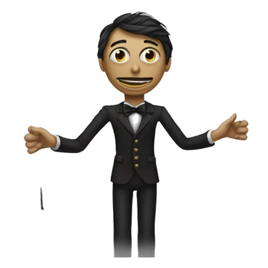 puppet controlled by the strings of a puppeteer sticker