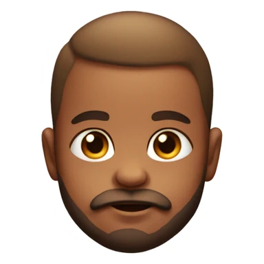 Muscular baby with beard sticker