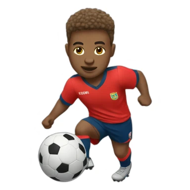 Midget footballer sticker