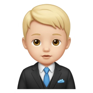 Baby in a suit  sticker