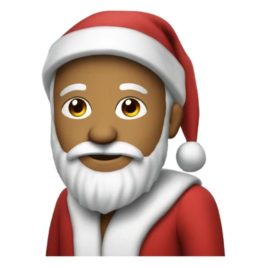 santa in a crimson suit sticker