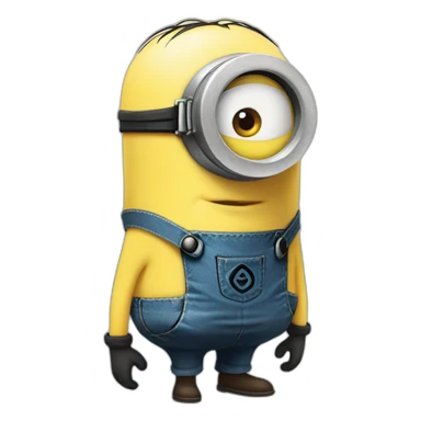 minion cansado sticker