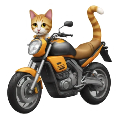 cat motorbike sticker