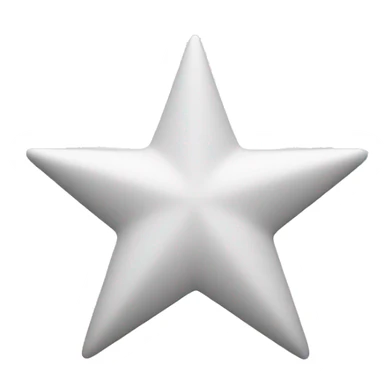 White star sticker