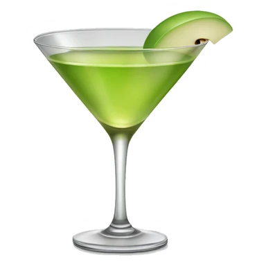 Realistic isolated Apple Martini. sticker