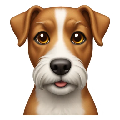 realistic brown/red terrier mix dog sticker