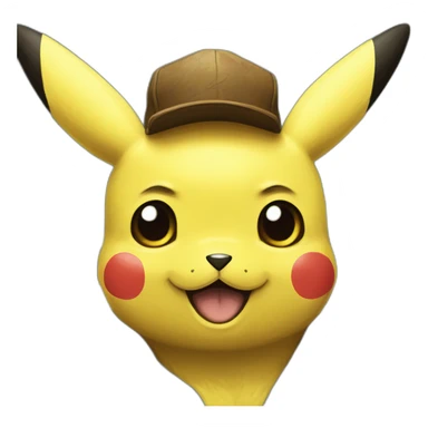 Pikachu In style of Van gogh self portrait na sticker