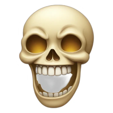 Skull laughing crying sticker