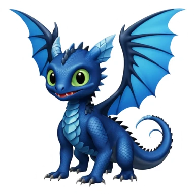 Toothless-Trico-Fakémon-hybrid-creature (full body)  sticker