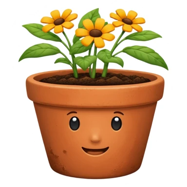 flower pot sticker