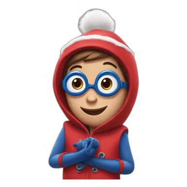 finding dory wEARING SANTS SUIT sticker