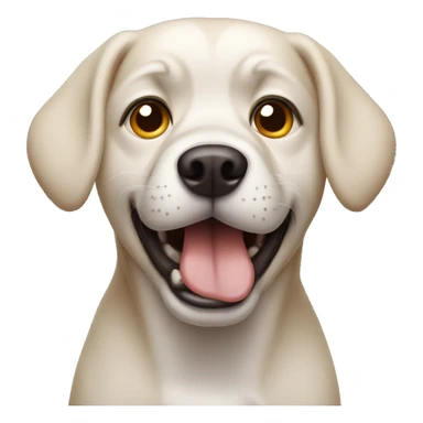 Dog with shocking face sticker