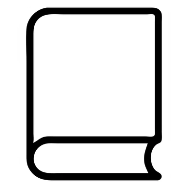a book, simple and clear icon sticker