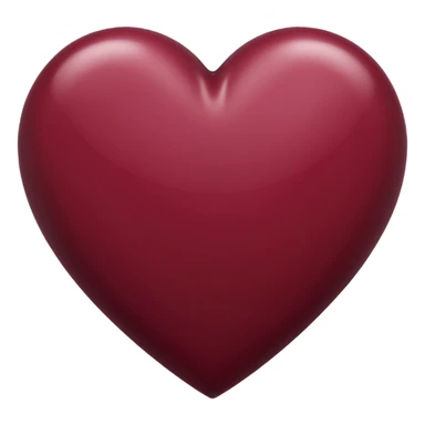 Maroon heart emoji sticker