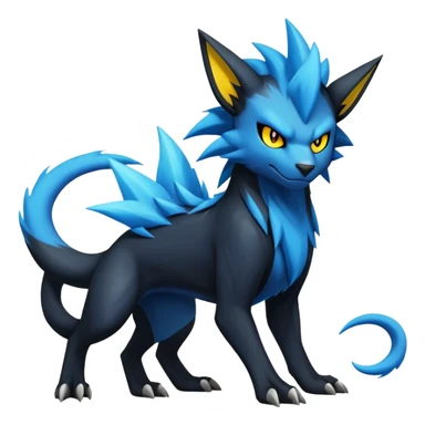 Manectric-Luxray-Draco-Fakémon-hybrid-creature (full body), 4 legs sticker