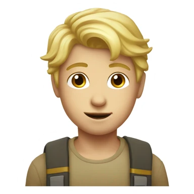 Blond boy with an oreol  sticker