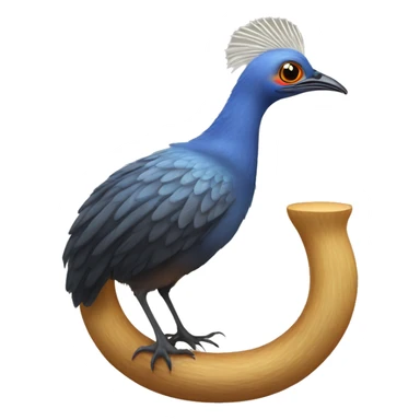 Lyre bird sticker