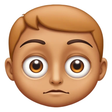 Big, bulging eyes sticker