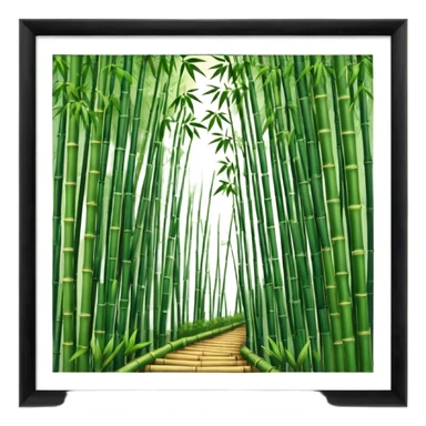 bamboo grove, japan sticker