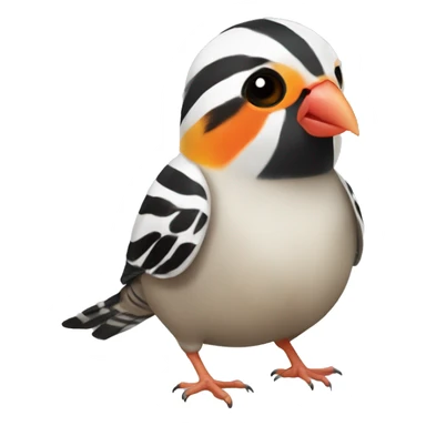Zebra finch sticker
