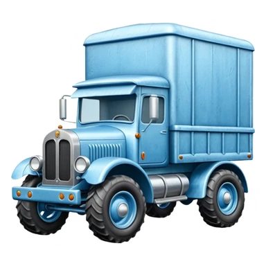 The Flintstones shiny ice-blue frozen Scooby Doo 1915 Lightning Bug busters liquidator’s antique long wheelbase off-road moving truck  sticker