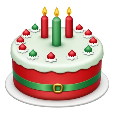 Christmas cake sticker